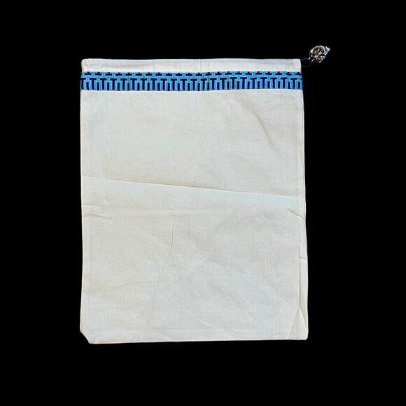 Tory Burch 12"x15" Drawstring DUST BAG for Shoes Handbag Gold Logo Charm - Picture 2 of 6